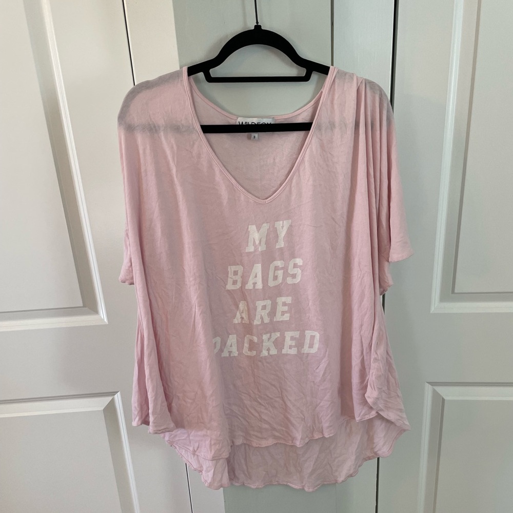 Cute wildfox oversized graphic tee